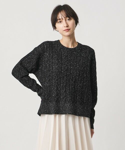 UNITED ARROWS / ユナイテッドアローズ ニット・セーター | ミックス カラー ケーブル プルオーバー ニット | 詳細8