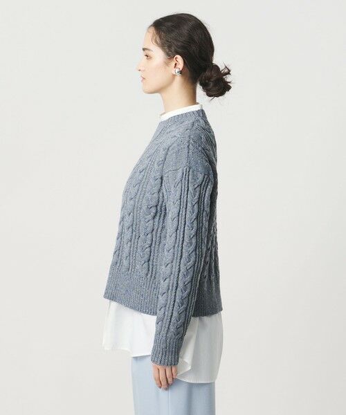 UNITED ARROWS / ユナイテッドアローズ ニット・セーター | ミックス カラー ケーブル プルオーバー ニット | 詳細16