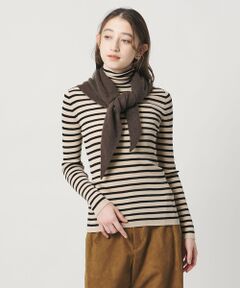 UNITED ARROWS / ユナイテッドアローズ ニット・セーター | リブ ボーダー タートル ニット