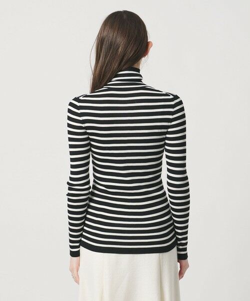 UNITED ARROWS / ユナイテッドアローズ ニット・セーター | リブ ボーダー タートル ニット | 詳細6