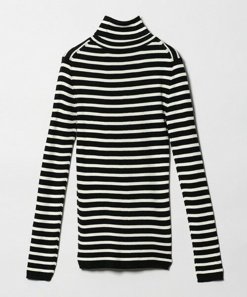 UNITED ARROWS / ユナイテッドアローズ ニット・セーター | リブ ボーダー タートル ニット | 詳細8