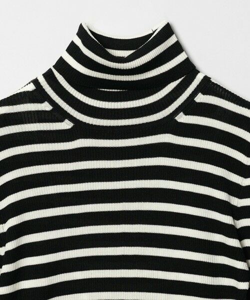 UNITED ARROWS / ユナイテッドアローズ ニット・セーター | リブ ボーダー タートル ニット | 詳細9