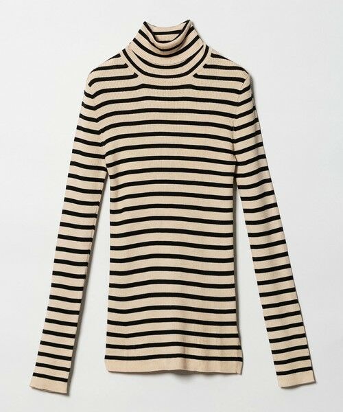 UNITED ARROWS / ユナイテッドアローズ ニット・セーター | リブ ボーダー タートル ニット | 詳細14