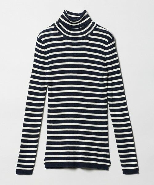 UNITED ARROWS / ユナイテッドアローズ ニット・セーター | リブ ボーダー タートル ニット | 詳細21