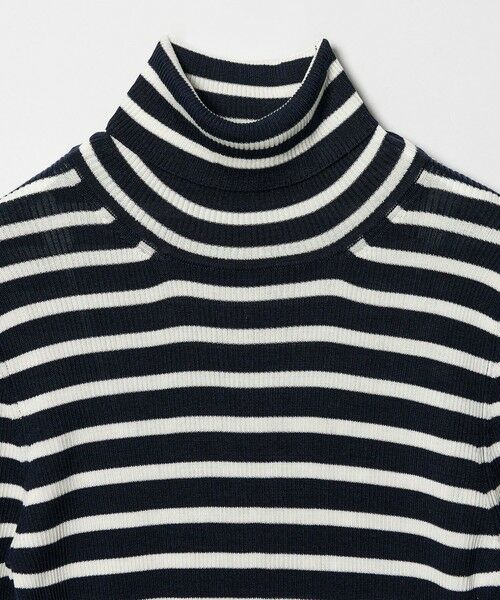 UNITED ARROWS / ユナイテッドアローズ ニット・セーター | リブ ボーダー タートル ニット | 詳細23