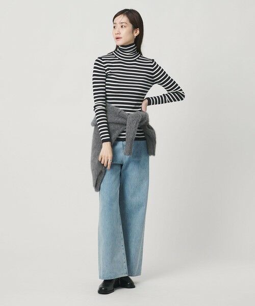 UNITED ARROWS / ユナイテッドアローズ ニット・セーター | リブ ボーダー タートル ニット | 詳細20