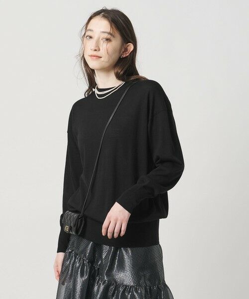 UNITED ARROWS / ユナイテッドアローズ ニット・セーター | 18G ウール クルーネック ニット ‐ウォッシャブル‐ | 詳細1