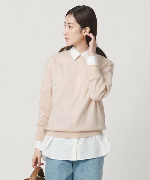 UNITED ARROWS / ユナイテッドアローズ ニット・セーター | 18G ウール クルーネック ニット ‐ウォッシャブル‐ | 詳細10