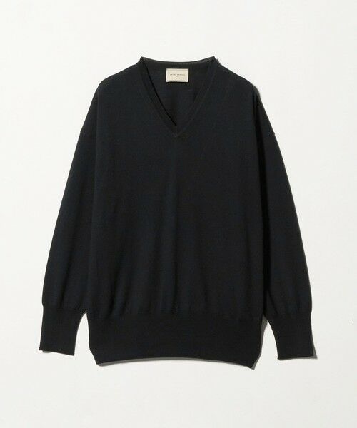 UNITED ARROWS/ユナイテッドアローズ 18G ウール Vネック ニット ‐ウォッシャブル‐ BLACK FREE UNITED ARROWS/ユナイテッドアローズ 18G ウール Vネック ニット ‐ウォッシャブル‐ BLACK FREE