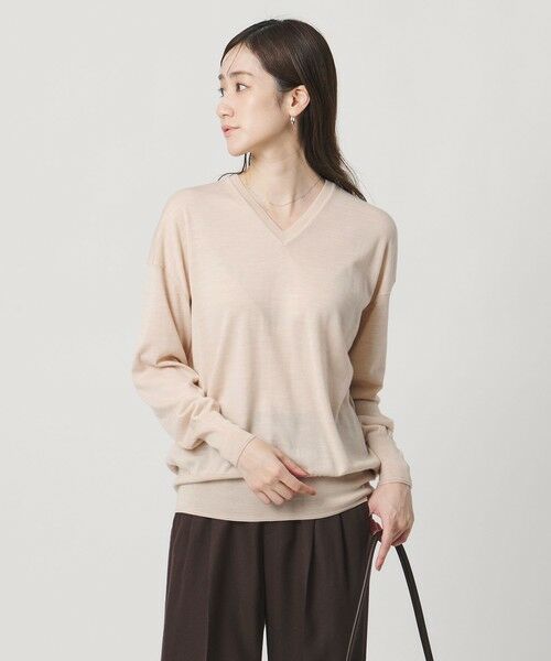 UNITED ARROWS / ユナイテッドアローズ ニット・セーター | 18G ウール Vネック ニット ‐ウォッシャブル‐ | 詳細7