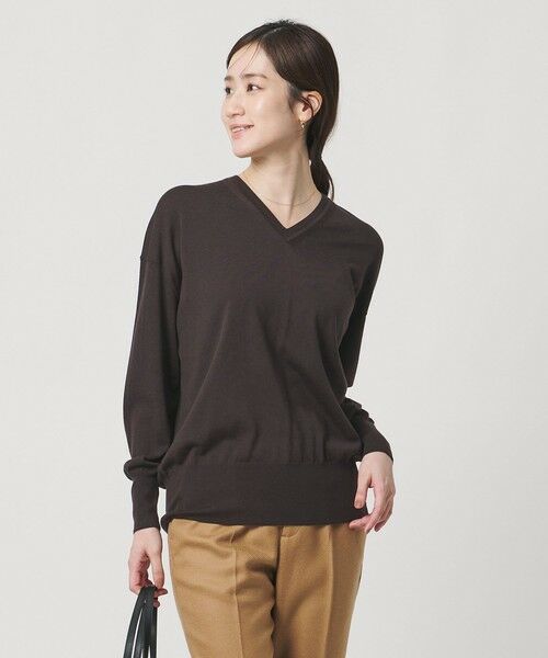UNITED ARROWS / ユナイテッドアローズ ニット・セーター | 18G ウール Vネック ニット ‐ウォッシャブル‐ | 詳細13