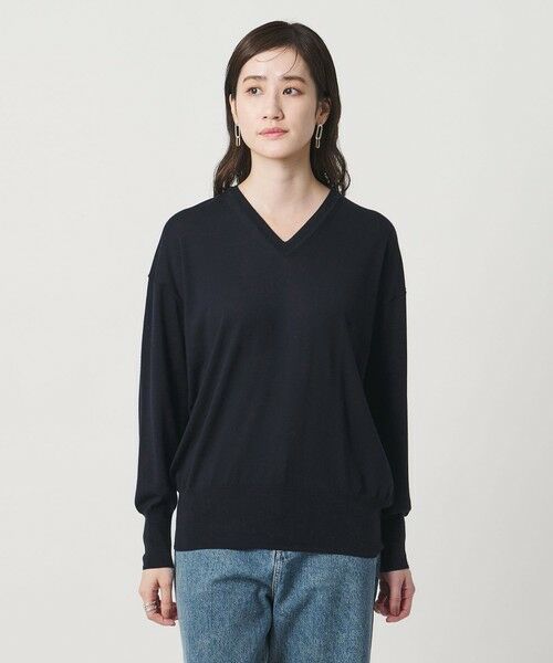 UNITED ARROWS / ユナイテッドアローズ ニット・セーター | 18G ウール Vネック ニット ‐ウォッシャブル‐ | 詳細24