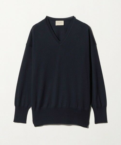 UNITED ARROWS/ユナイテッドアローズ 18G ウール Vネック ニット ‐ウォッシャブル‐ NAVY FREE UNITED ARROWS/ユナイテッドアローズ 18G ウール Vネック ニット ‐ウォッシャブル‐ NAVY FREE