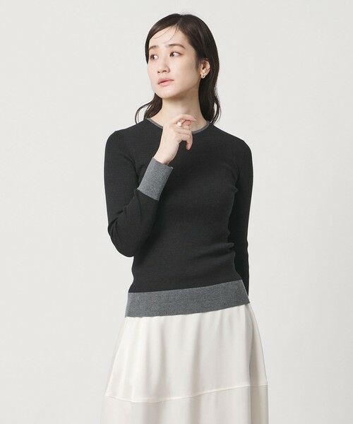 UNITED ARROWS / ユナイテッドアローズ ニット・セーター | 18G ウール リブ ニット | 詳細1