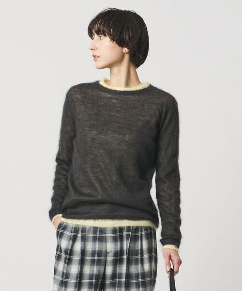 UNITED ARROWS / ユナイテッドアローズ ニット・セーター | モヘヤ クルーネック ニット | 詳細1