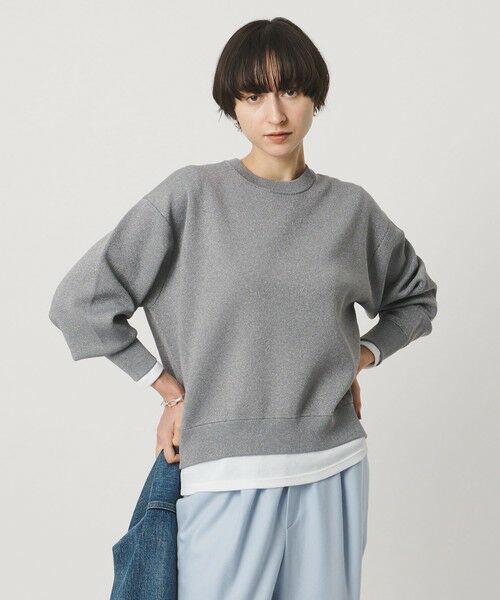 UNITED ARROWS / ユナイテッドアローズ ニット・セーター | ラメ ニット スウェット ‐ウォッシャブル‐ | 詳細7