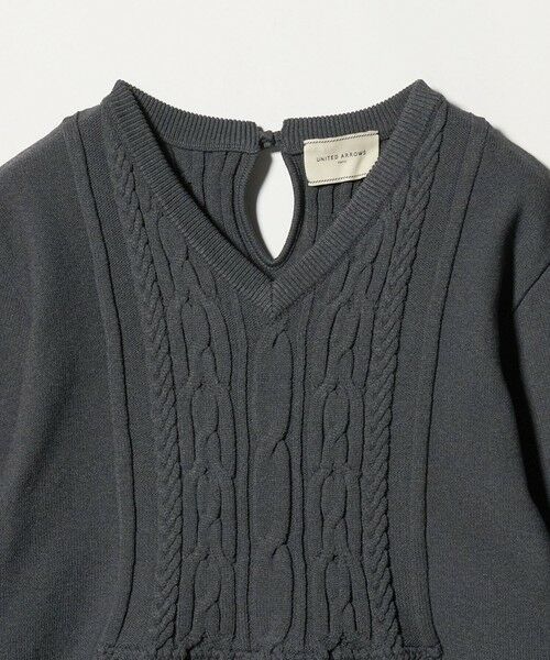 UNITED ARROWS / ユナイテッドアローズ ニット・セーター | ケーブル Vネック ニット ‐ウォッシャブル‐ | 詳細9