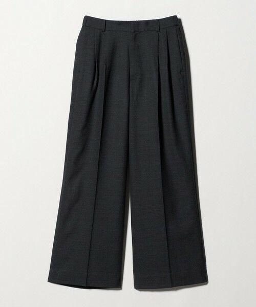 UNITED ARROWS/ユナイテッドアローズ ２タック ワイド パンツ DK. GRAY XS（34）