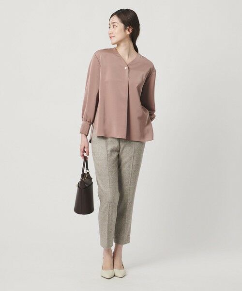 UNITED ARROWS / ユナイテッドアローズ スラックス・ドレスパンツ | MOKU 3カラー ツイードライク スリムパンツ | 詳細2