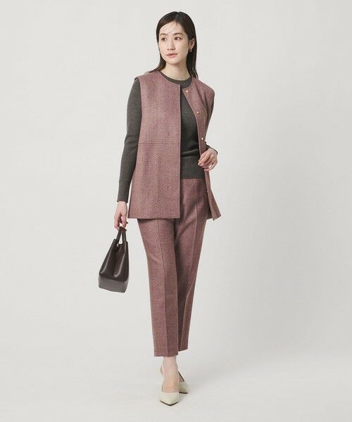 UNITED ARROWS / ユナイテッドアローズ スラックス・ドレスパンツ | MOKU 3カラー ツイードライク スリムパンツ | 詳細18