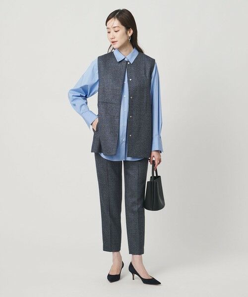 UNITED ARROWS / ユナイテッドアローズ スラックス・ドレスパンツ | MOKU 3カラー ツイードライク スリムパンツ | 詳細25