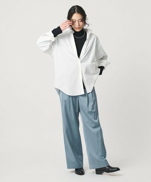 UNITED ARROWS / ユナイテッドアローズ その他パンツ | サテン 2タック ストレート パンツ | 詳細20