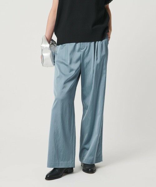 UNITED ARROWS / ユナイテッドアローズ その他パンツ | サテン 2タック ストレート パンツ | 詳細21