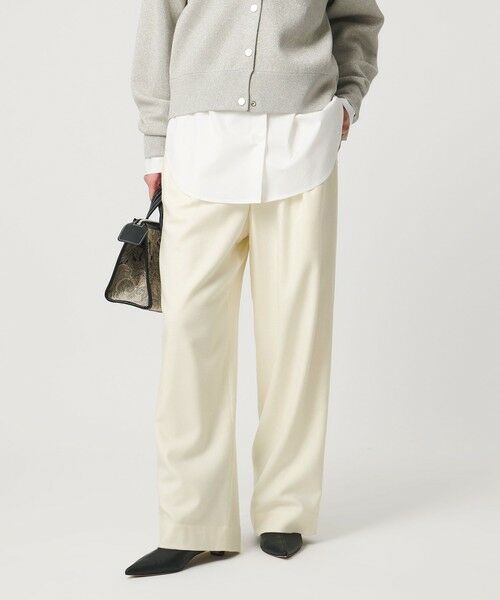 UNITED ARROWS/ユナイテッドアローズ ウール イージー パンツ OFF WHITE S（36）