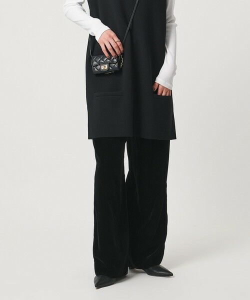 UNITED ARROWS/ユナイテッドアローズ ベルベット イージー パンツ BLACK M(38) UNITED ARROWS/ユナイテッドアローズ ベルベット イージー パンツ BLACK M(38)