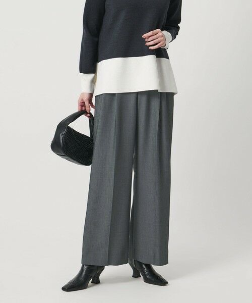 UNITED ARROWS / ユナイテッドアローズ その他パンツ | 2タック デニムライク ワイド パンツ ‐ウォッシャブル‐ | 詳細1