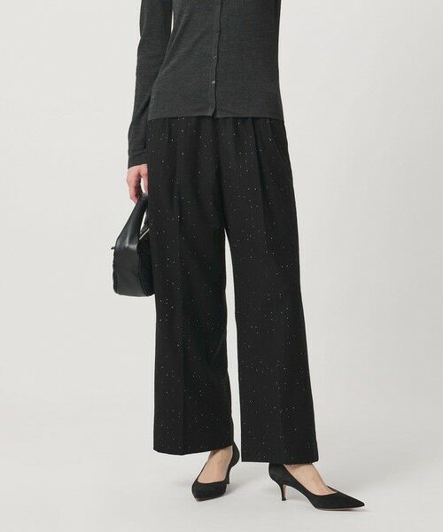 UNITED ARROWS / ユナイテッドアローズ その他パンツ | フラノ スパンコール イージー パンツ(BLACK)