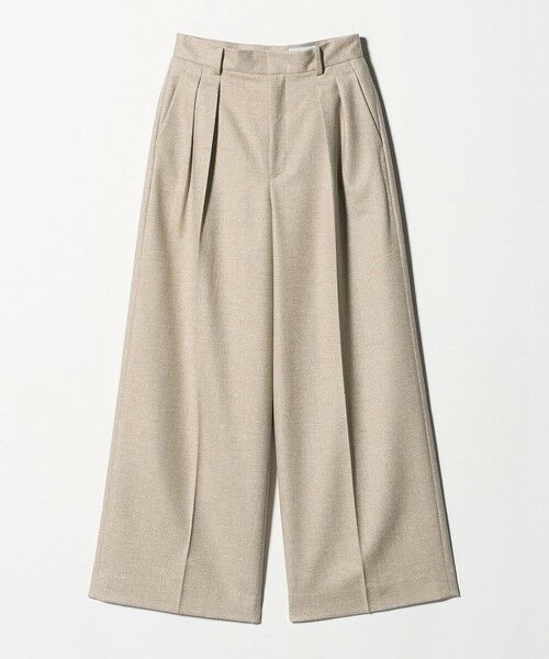 UNITED ARROWS/ユナイテッドアローズ ツイード 2タック ワイド パンツ NATURAL M（38）