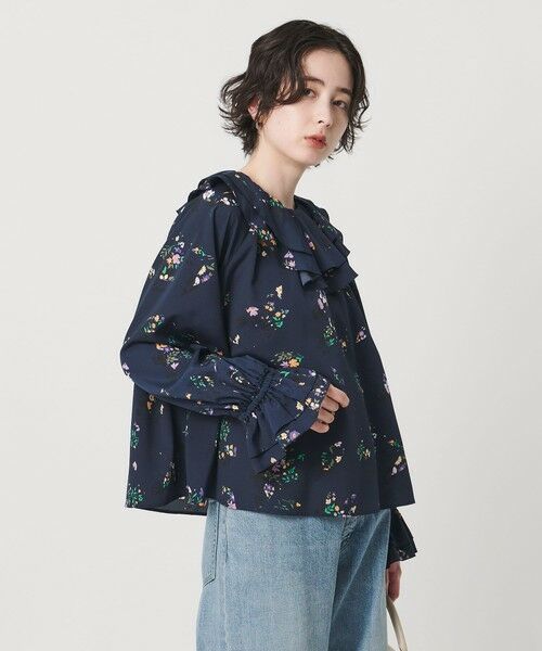 UNITED ARROWS / ユナイテッドアローズ シャツ・ブラウス | フラワー プリント ブラウス ‐ウォッシャブル‐ | 詳細1