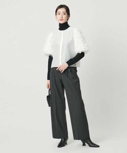 UNITED ARROWS / ユナイテッドアローズ シャツ・ブラウス | チュール シャーリング ブラウス | 詳細2