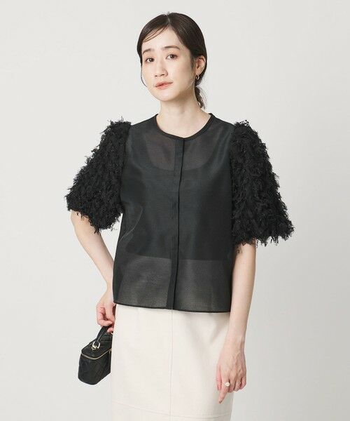 UNITED ARROWS / ユナイテッドアローズ シャツ・ブラウス | チュール シャーリング ブラウス | 詳細7