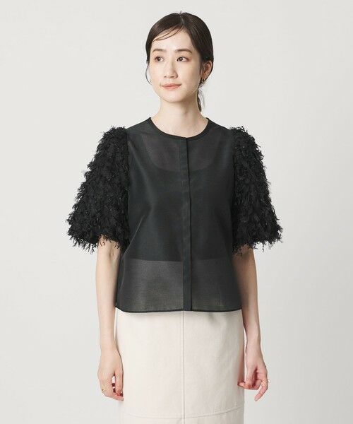 UNITED ARROWS / ユナイテッドアローズ シャツ・ブラウス | チュール シャーリング ブラウス | 詳細9