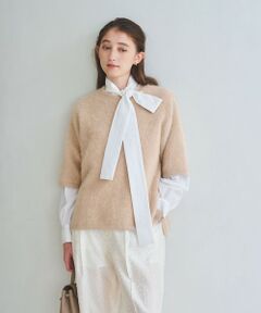 UNITED ARROWS / ユナイテッドアローズ ニット・セーター | フォックスカシミヤ ハーフスリーブ Tニット