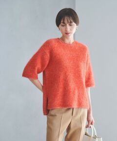 UNITED ARROWS / ユナイテッドアローズ ニット・セーター | フォックスカシミヤ ハーフスリーブ Tニット