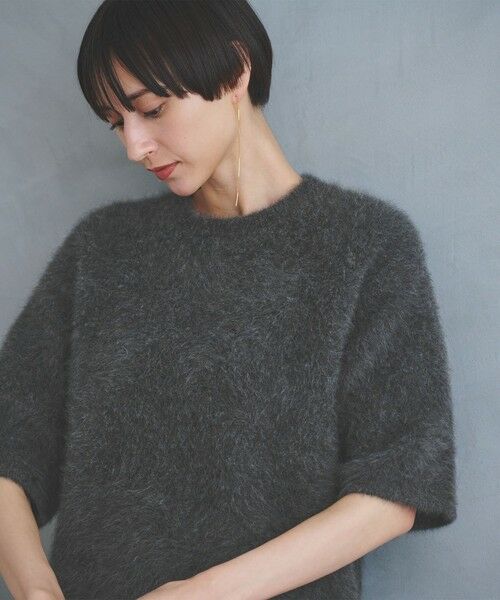 UNITED ARROWS / ユナイテッドアローズ ニット・セーター | フォックスカシミヤ ハーフスリーブ Tニット | 詳細3