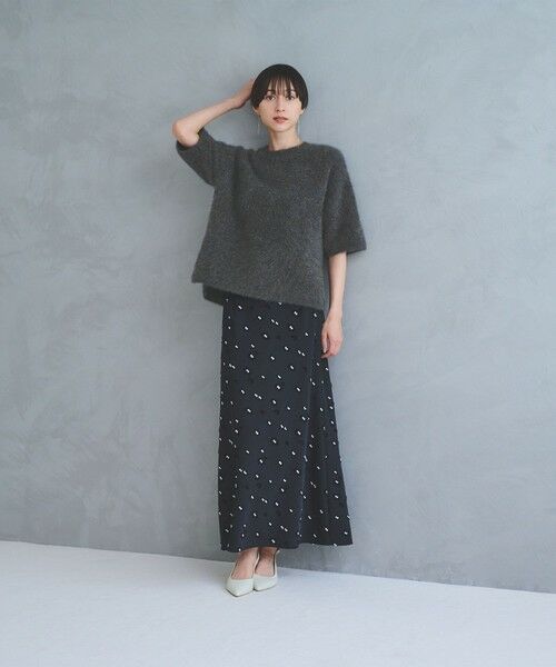 UNITED ARROWS / ユナイテッドアローズ ニット・セーター | フォックスカシミヤ ハーフスリーブ Tニット | 詳細5