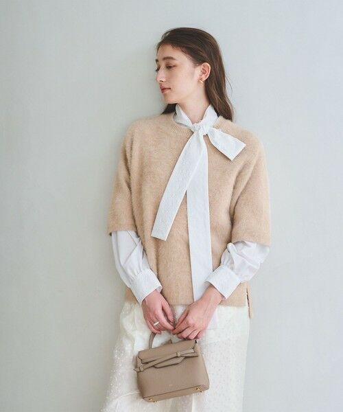 UNITED ARROWS / ユナイテッドアローズ ニット・セーター | フォックスカシミヤ ハーフスリーブ Tニット | 詳細11