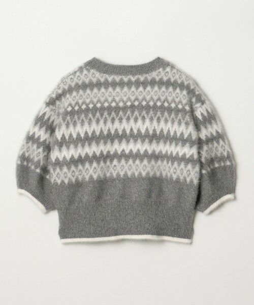 UNITED ARROWS / ユナイテッドアローズ ニット・セーター | フォックスカシミヤ  パフスリーブ ジャガードニット | 詳細5
