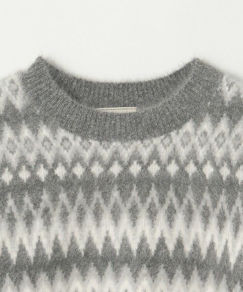 UNITED ARROWS / ユナイテッドアローズ ニット・セーター | フォックスカシミヤ  パフスリーブ ジャガードニット | 詳細6