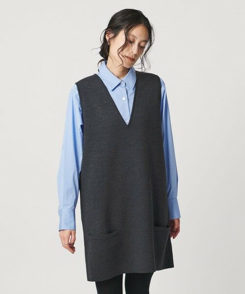 UNITED ARROWS / ユナイテッドアローズ ベスト | ミラノリブ チュニック ベスト | 詳細9