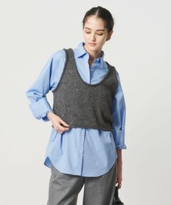 UNITED ARROWS / ユナイテッドアローズ ベスト | フラワー スパンコール ベスト