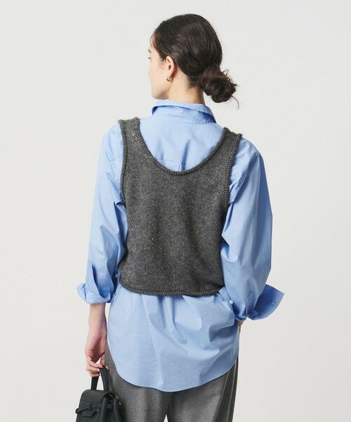 UNITED ARROWS / ユナイテッドアローズ ベスト | フラワー スパンコール ベスト | 詳細1