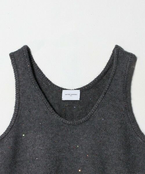 UNITED ARROWS / ユナイテッドアローズ ベスト | フラワー スパンコール ベスト | 詳細10