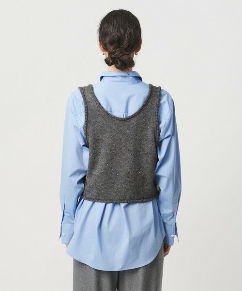 UNITED ARROWS / ユナイテッドアローズ ベスト | フラワー スパンコール ベスト | 詳細7