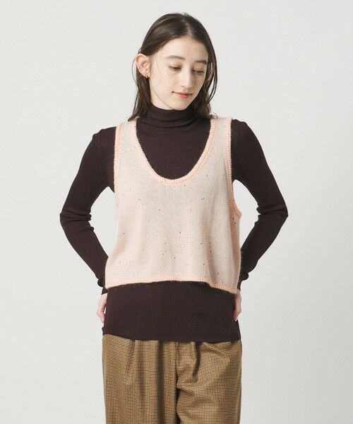 UNITED ARROWS / ユナイテッドアローズ ベスト | フラワー スパンコール ベスト | 詳細12