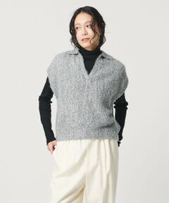 UNITED ARROWS / ユナイテッドアローズ ニット・セーター | グリッター スキッパーポロ ベスト